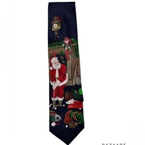 Santa Holiday Men’s Christmas Tie